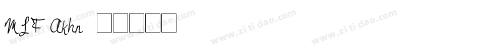 MTF Akhn字体转换